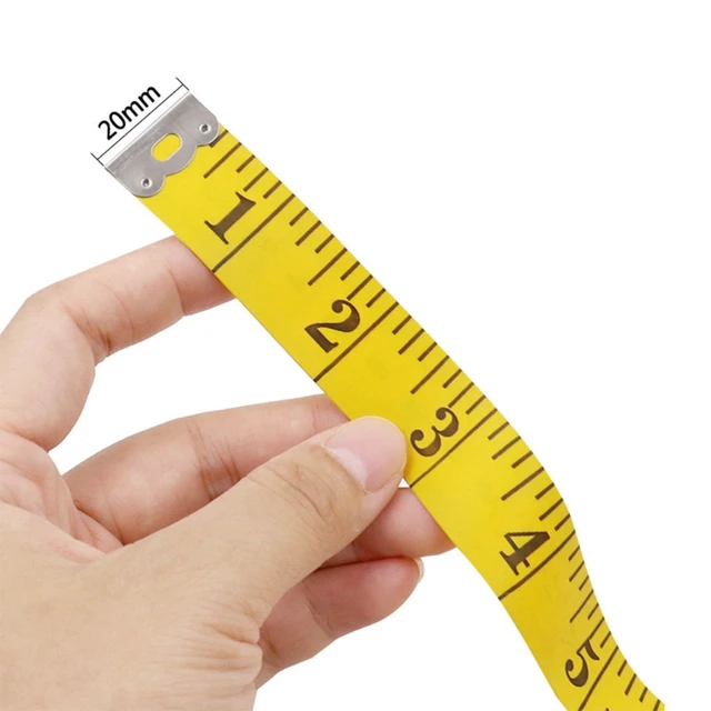  Paquete de 2 cintas métricas para medir el cuerpo, cinta  métrica suave de doble escala de 120 pulgadas/118.1 in para medidas  corporales, costura de regla flexible, cinta de medición de cintura