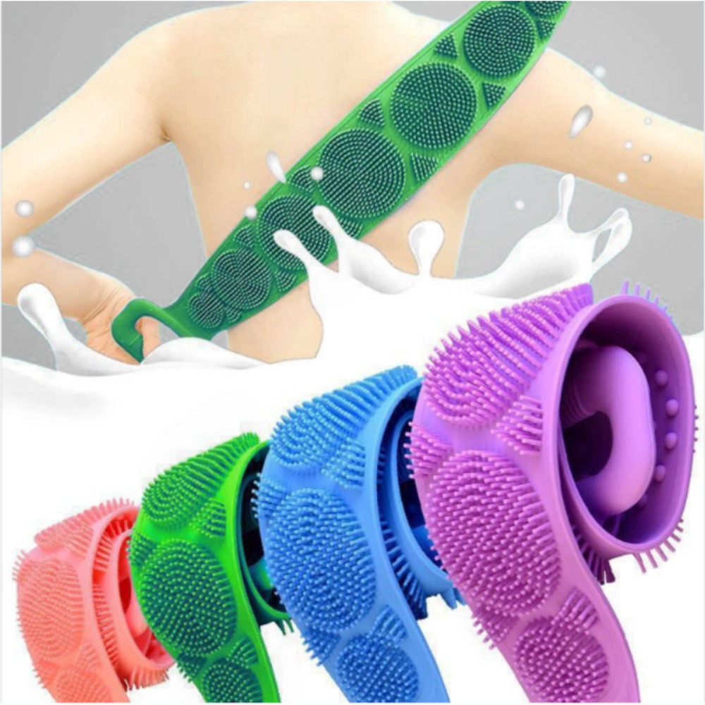 Best of Silicone Body Scrubber Back Massage Exfoliating Sponge Bathroom Bath Brush Scrub Shower Brush Body Wash Scrub Removal Bath Spong Reviews & Tips