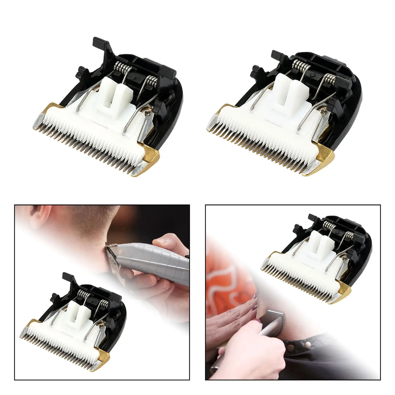 Blade  24 Tooth Hair Grooming Hair Trimmer Blade Shear Ceramics Blade Heads Replacement Accessories for Home Barber