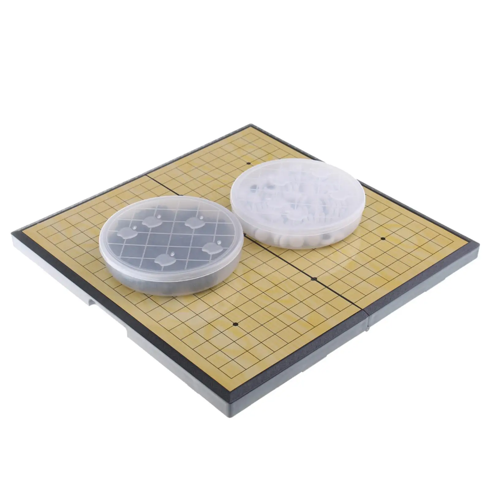 MagiDeal Portable Folding Children Chessboard Disks Children Go Set Weiqi Chess Board Chess Game