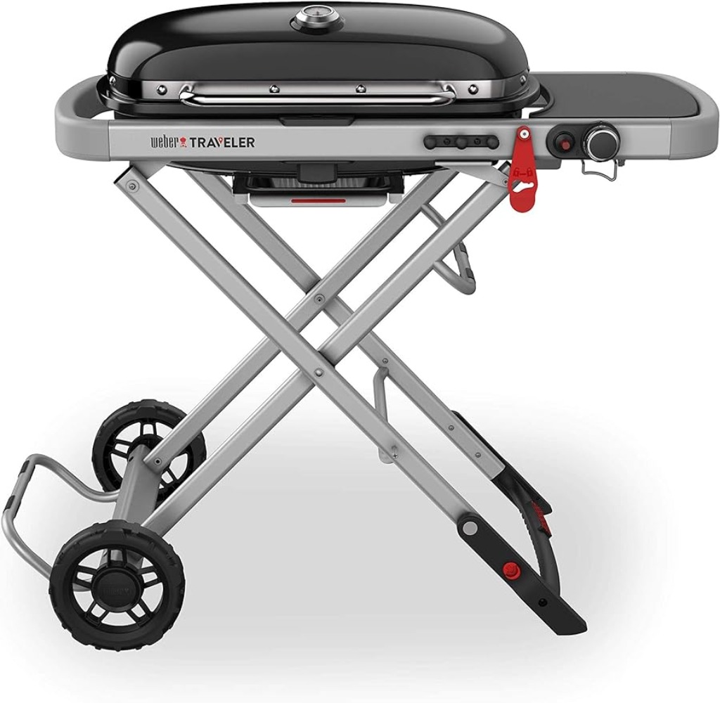 Title 1, Weber Traveler Portable Gas Grill, Black grill...