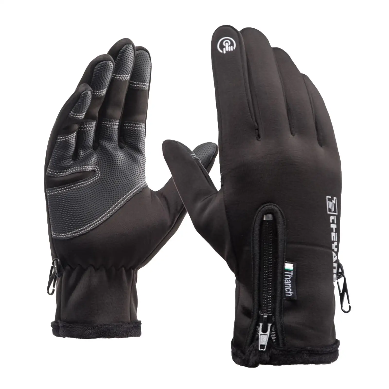 2 Pair Windproof Motorcycle Warm Gloves Cold Weather Cycling Working Hiking