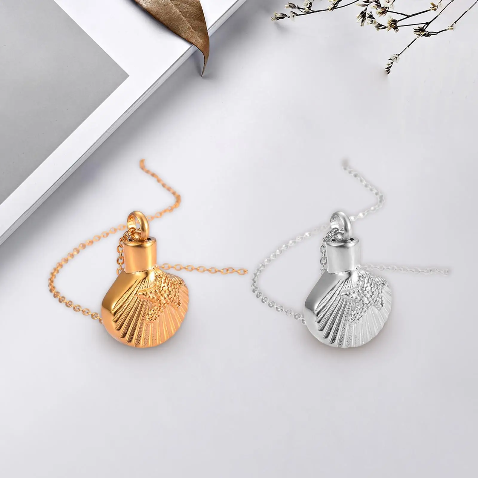 Cremation Necklace Stainless Steel Cremation Pendant Keepsake Pendant Ashes Jewelry for Ashes Mom and Dad Women Men Friends