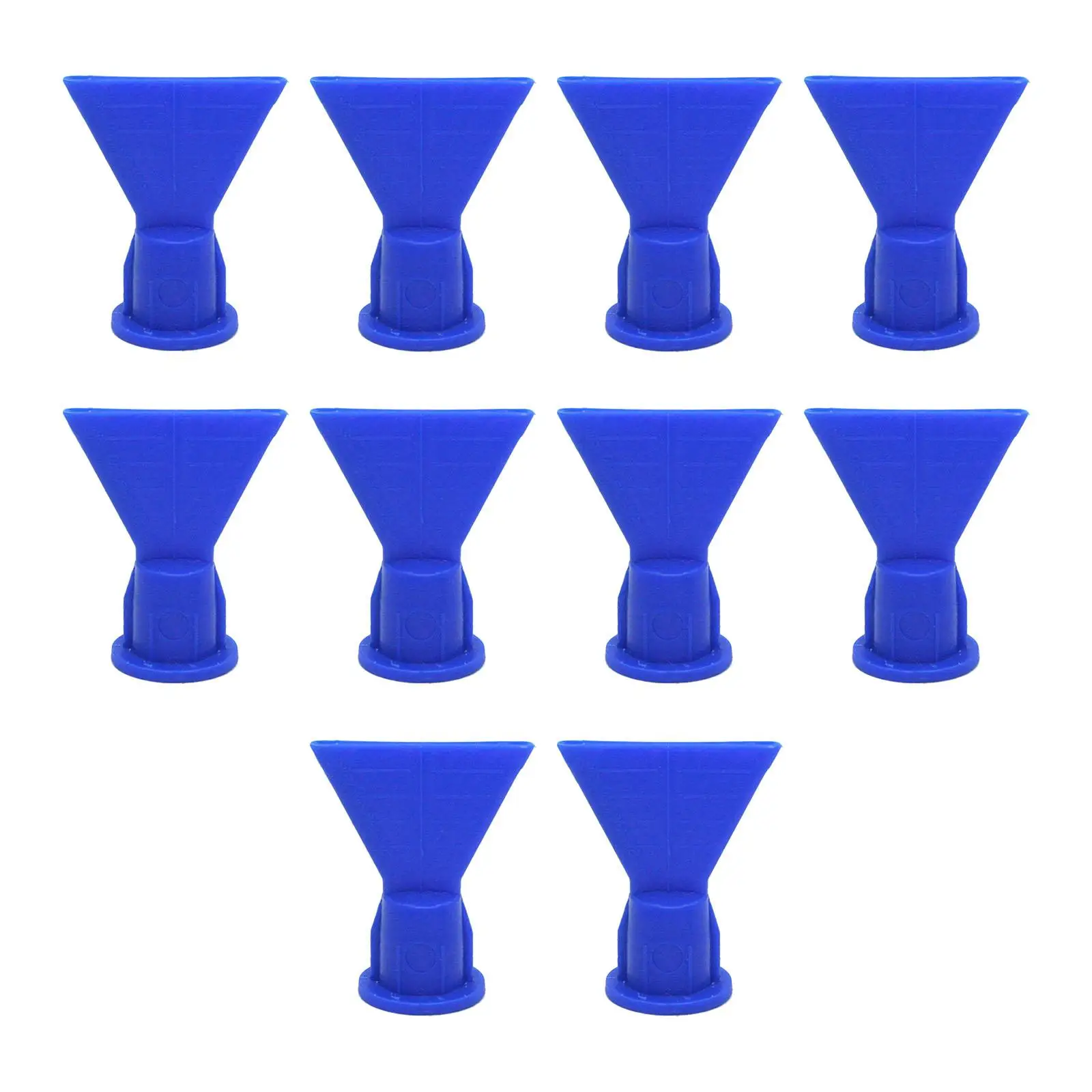 Set of 10 Shape Cone Nozzle Spray Tip Plastic Accessory Glue Durable Spare Part Tool Blue for Cartridge Caulking Gun 