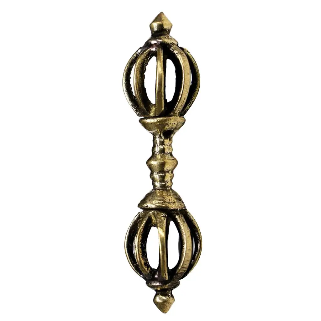 Tibetan Buddhism Copper  Vajra Amulet Handmade   Ornaments 6cm