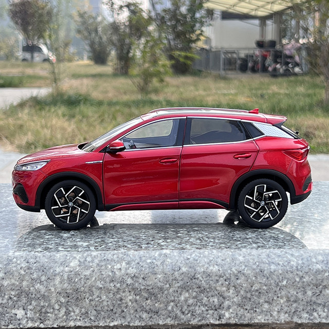 BYD 1:18 Yuan PLUS EV ATTO 3 Alloy Car Model New Energy SUV Car Model  Desktop Decoration Collection Gift