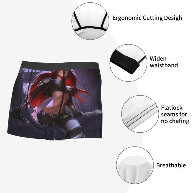 Katarina Men Boxer Briefs League of Legends Game Highly Breathable