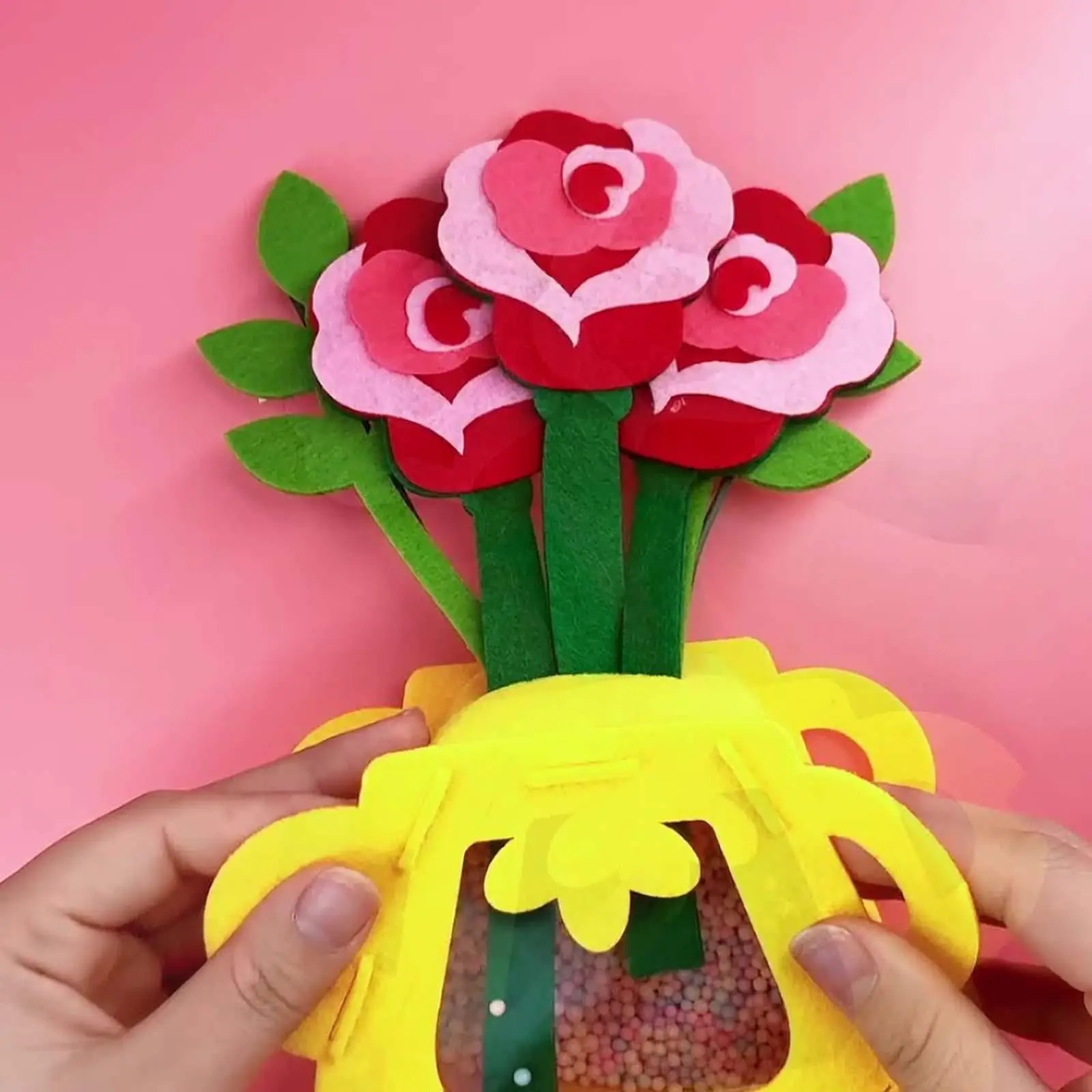 DIY Flower Pot Toy Set Cute DIY Prop Educational Toy for Birthday Kids Party