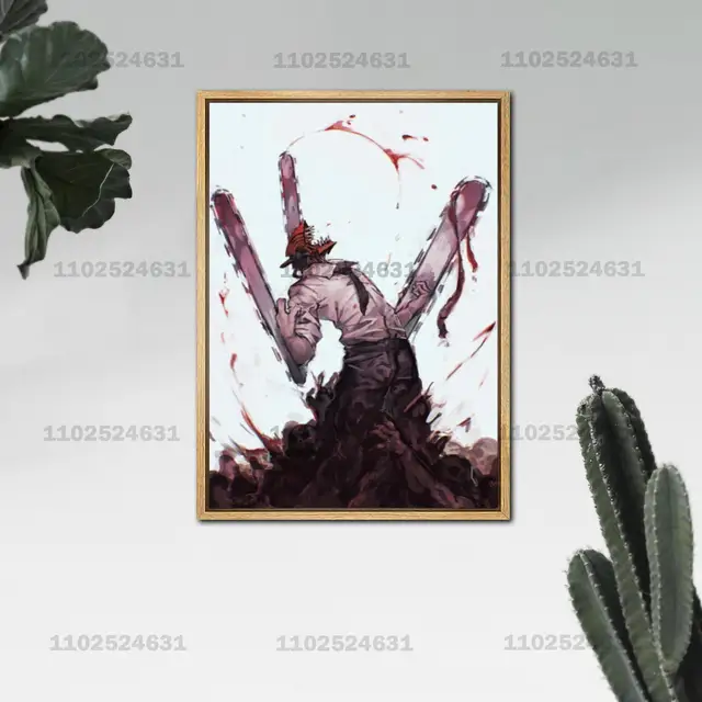 Anime Chainsaw Man 563 Canvas Poster Bedroom Decor Sports Landscape Office  Room Decor Gift 24×36inch(60×90cm) Unframe-style1 : : Home &  Kitchen