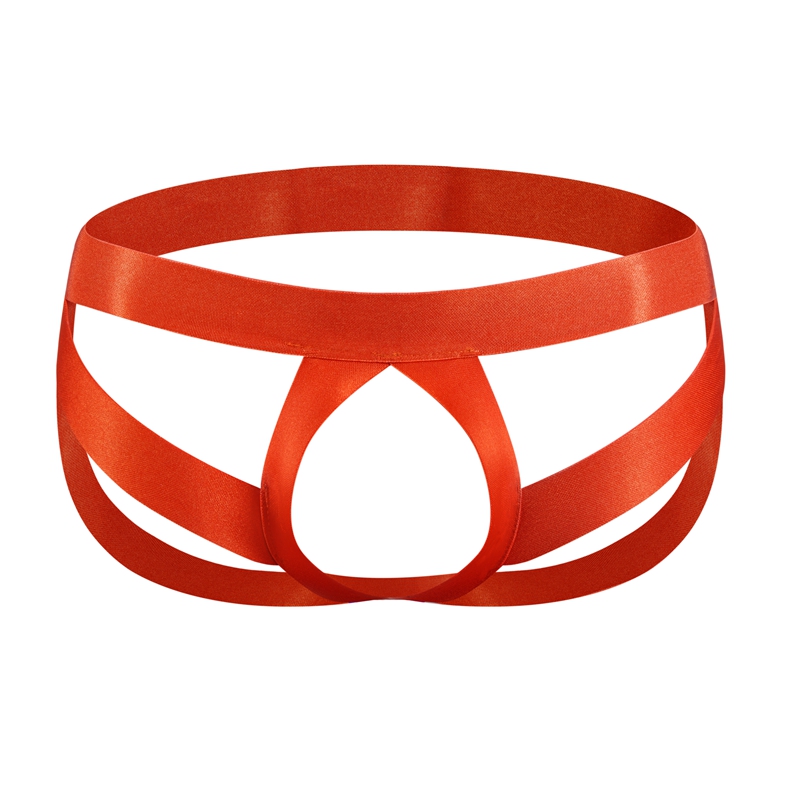 Description Picture 2 of itemMen's Low Waist Sexy Color Block G-Strings & Thongs Cockstraps Open Back Men Jockstrap Panties Cockring Pouch Gay Underwear