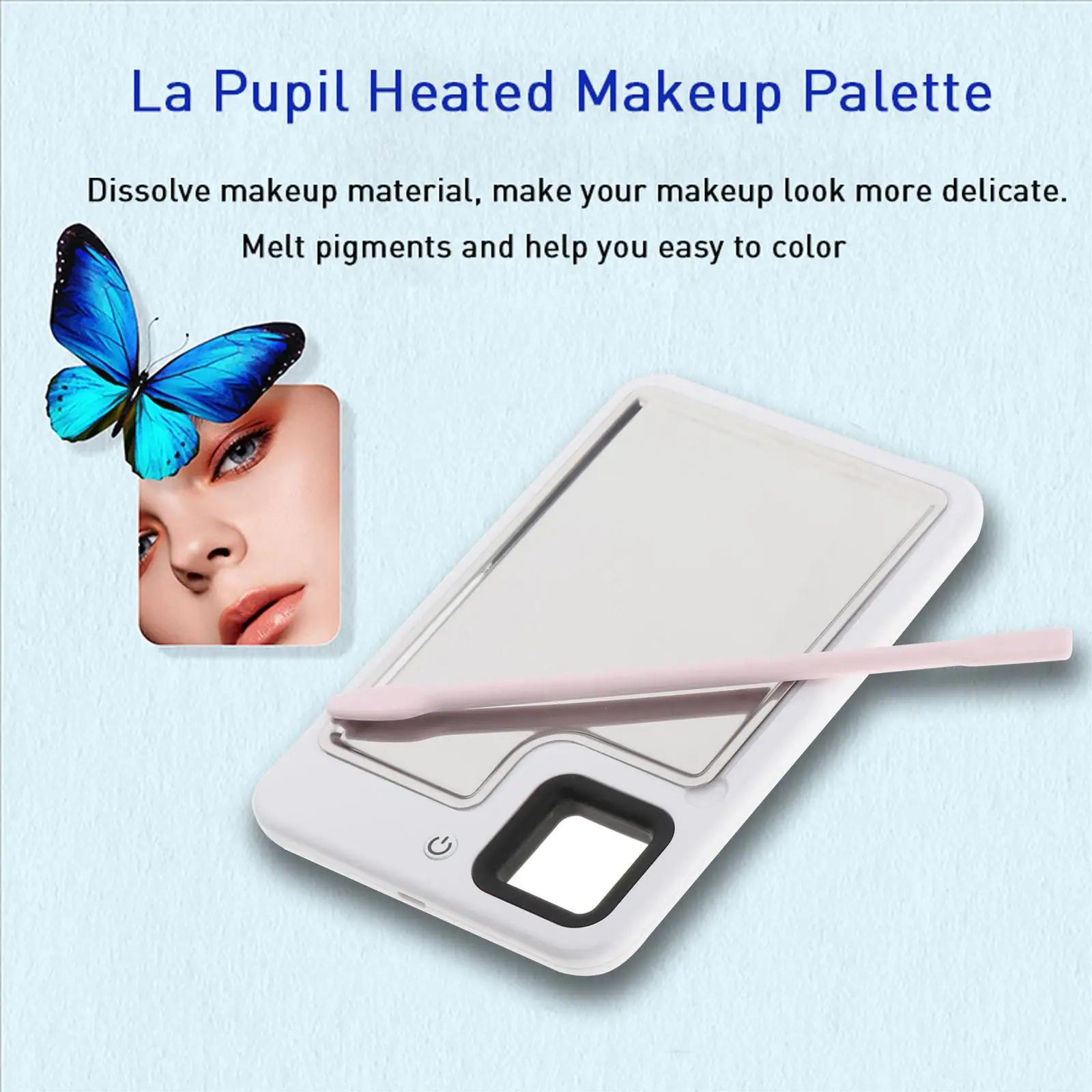 Professional Cosmetic Heated  Tool  Shadow Pigment Blending Mixing Set (LxW):15x10CM