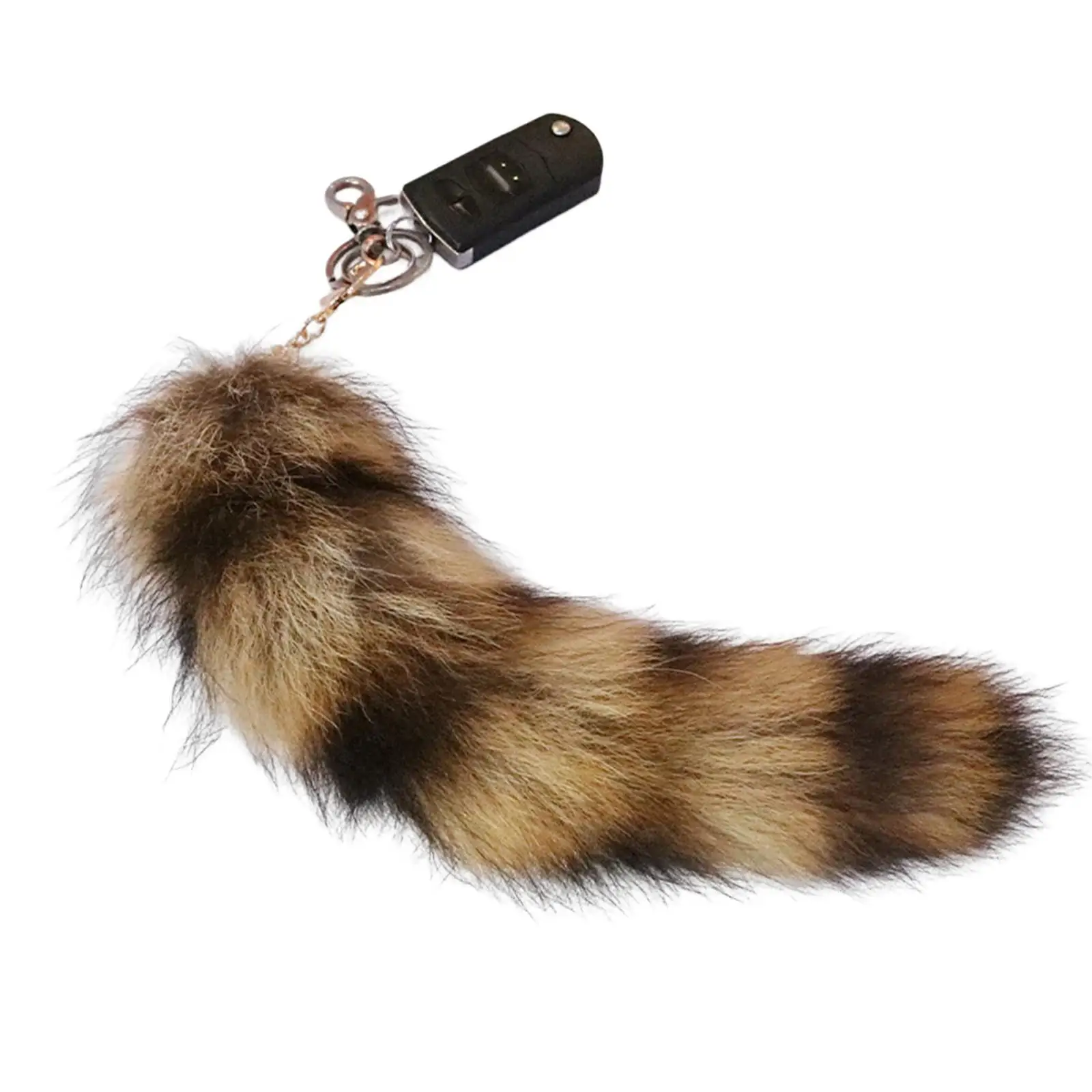 Faux Fur Wolf Tail Cosplay Animal Purse Charms Faux Fox Fur Tail for Performance Props Party Halloween Costume Accessories Anime
