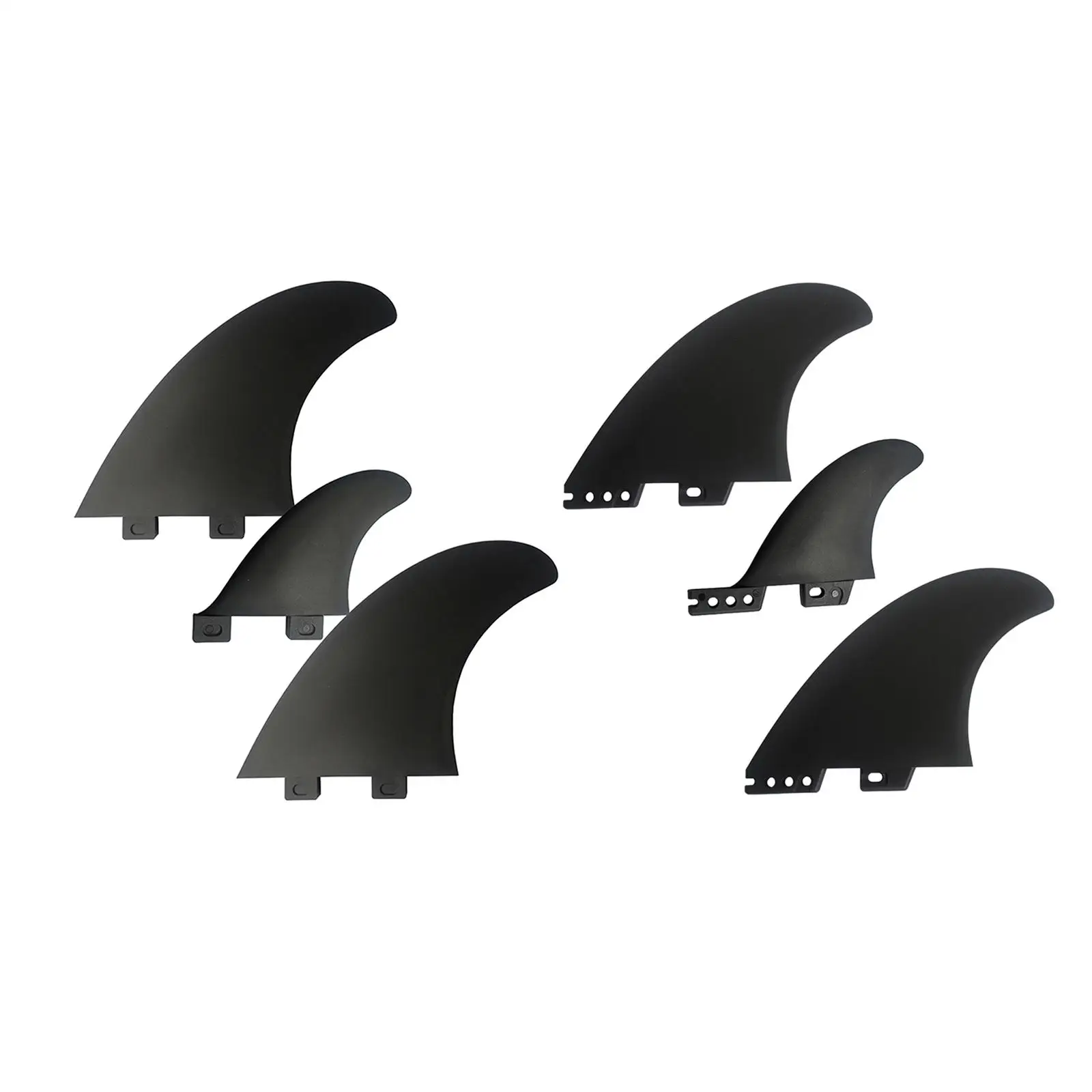 3x Surfboard Fins Surfing Fin Quick Release Replacement Durable for Boat Paddleboard Water Sports Longboard Accessory