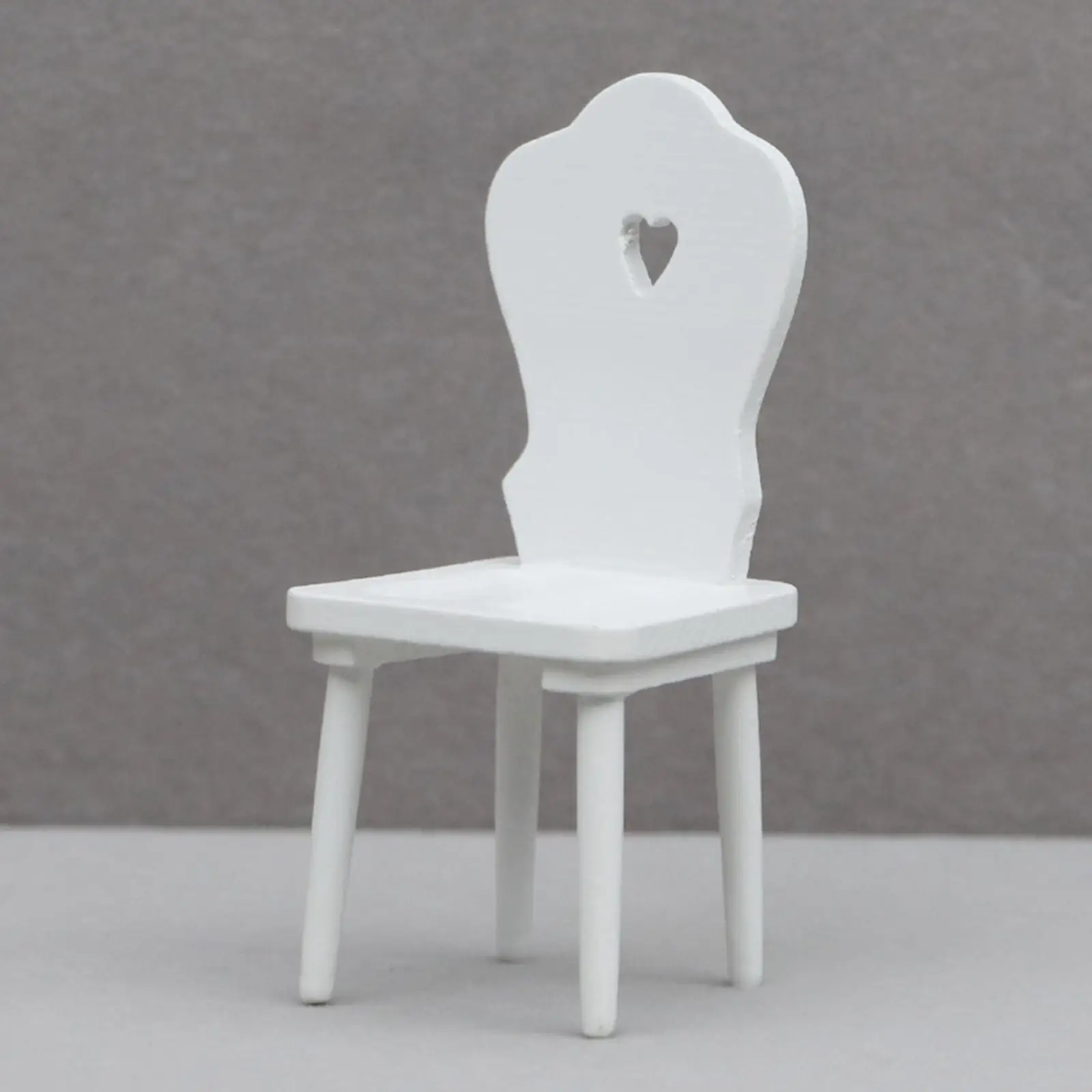 1/12 Miniature Chair Model Dollhouse Decor Artificial Chair Model Dollhouse Mini Chair for Living Room Entrance Hall Decoration