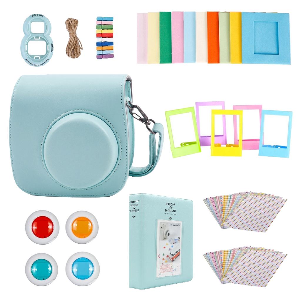 Compatible with   Mini 9 Film Camera Bundle with Case, Album, Filters & Other Accessories for   Mini 9 8 8s ( 9 Items)