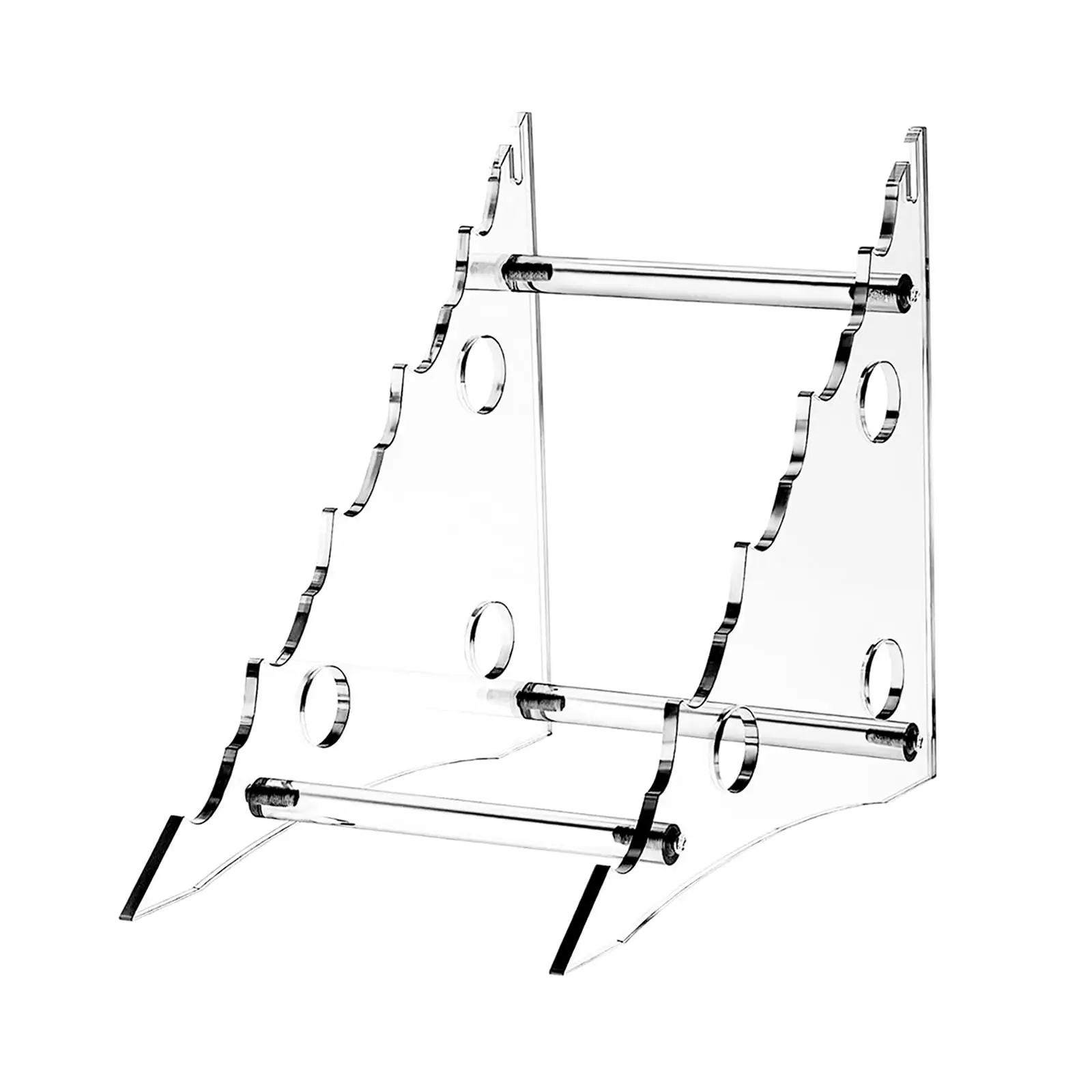 4 Tiers Acrylic Display Stand Bracket Easel Stands Display Holder for Decor