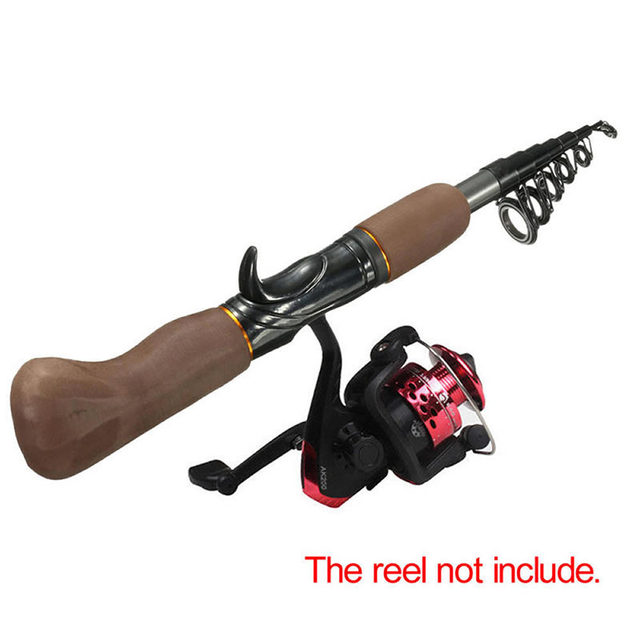 New 1.6M Lure Rod Carbon Telescopic Wooden Handle Spinning Fishing Rod  Travel Fishing Tackle Telescopic Fishing Rod (Color : A, Size : 2.4 M),  Spinning Combos -  Canada