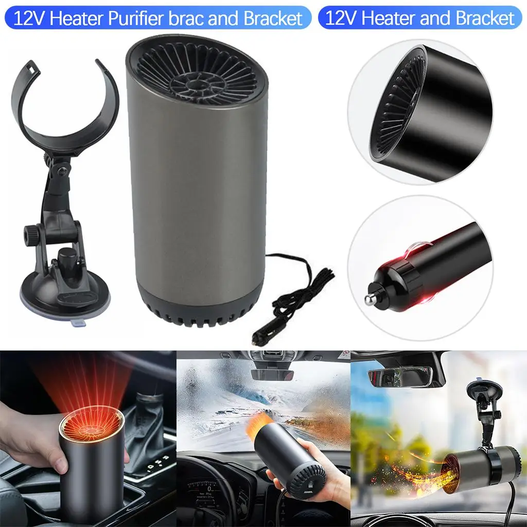 Car Heater Windshield Defogger Defroster Fast Heating  Windscreen Fan Portable  Heater for Car  RV Trailer