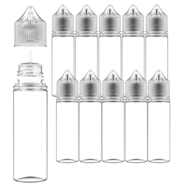 Best of 10PCS 30ml-120ml PET Clear Dropper Bottles Vape Juice E Liquid Transparent Empty Oil Containers With CRC Cap Laboratory Supplies Reviews & Tips