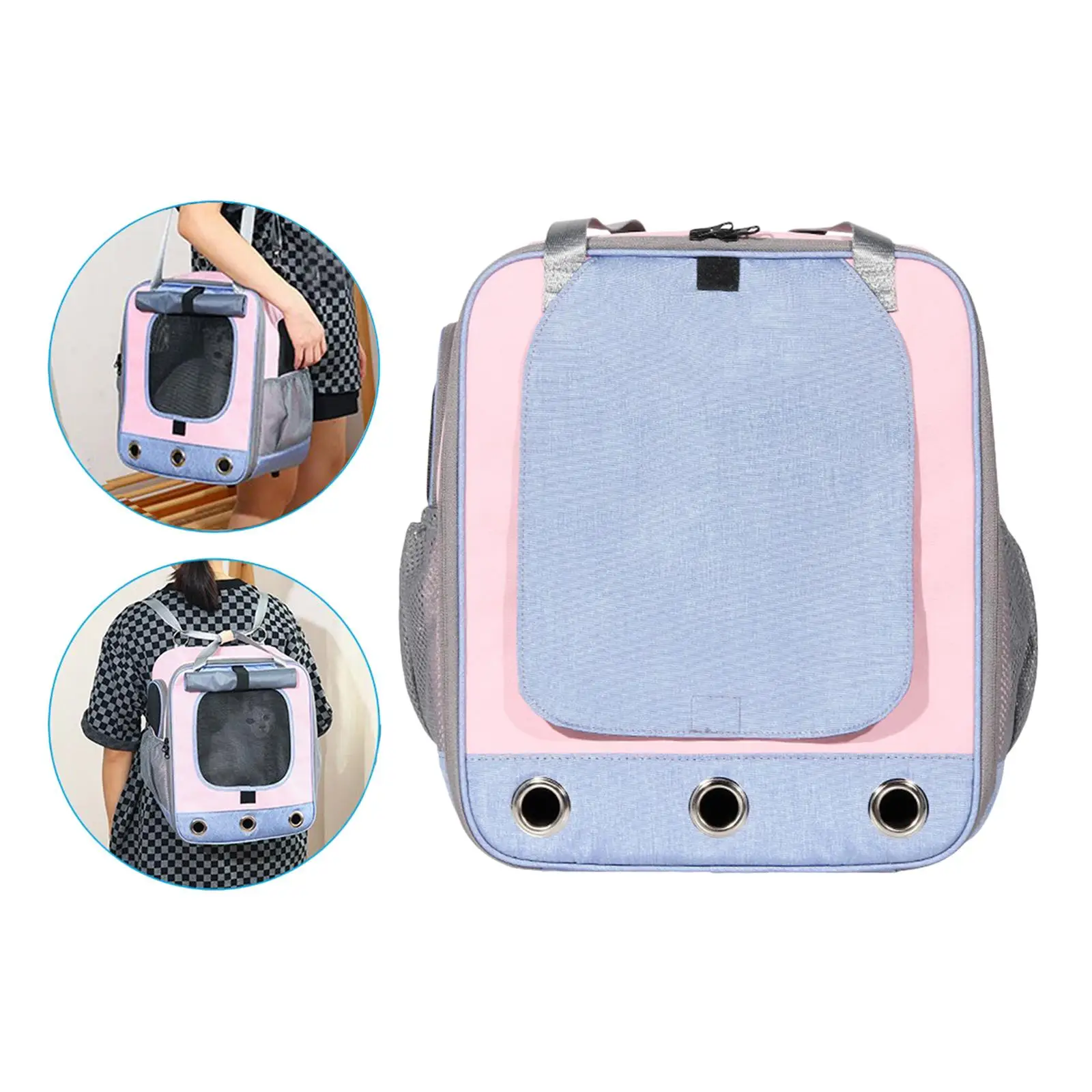 Comfortable Pet  Backpack Airline-Approved Shoulders Bag Handbag Cage for Dogs and Cats, Puppy Puppy Bunny Hiking Outdoor Use