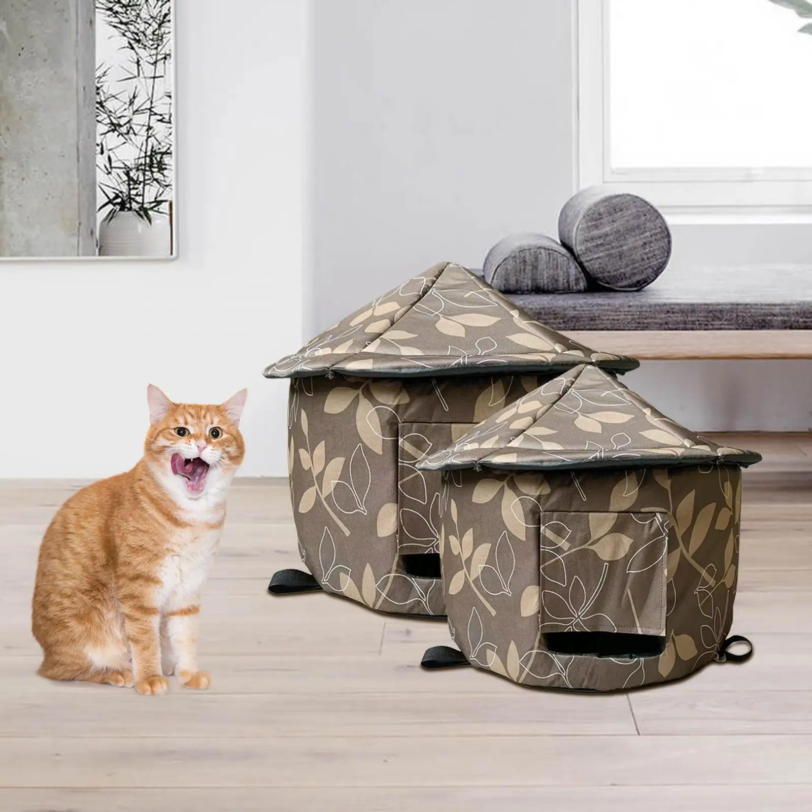 Stray Cats Shelter Anti Slip Foldable Outdoor Cat House for Cat Puppy