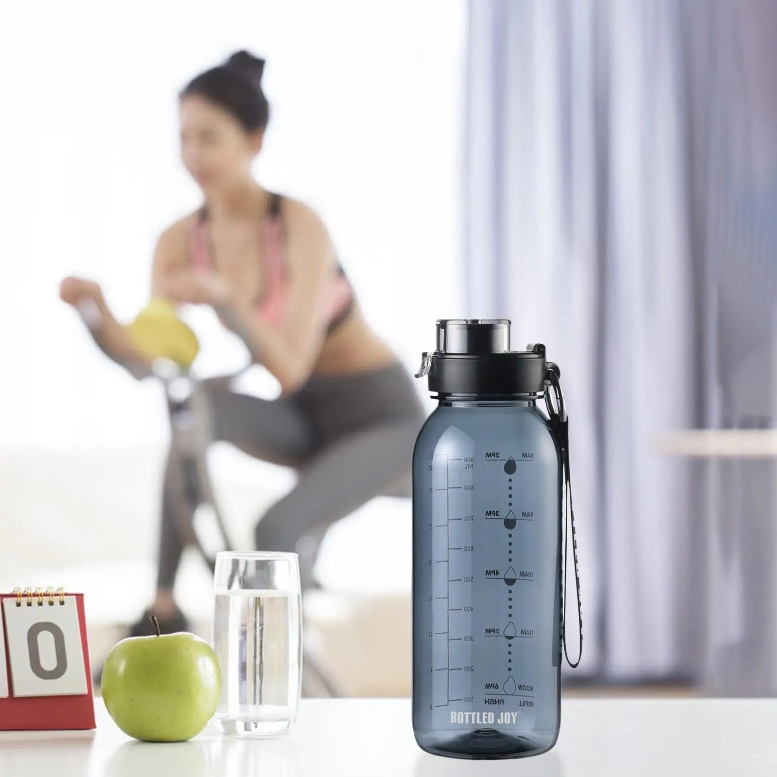 1L Bicycle Water Bottle Drinking Workout Kettle for Biking Camping Soccer