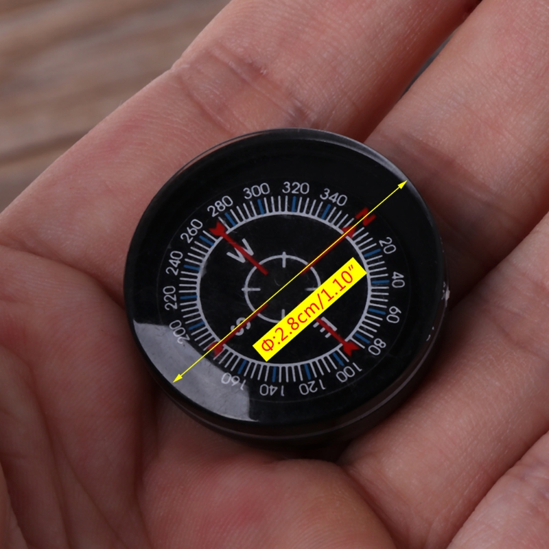 Description Picture 6 of item1Pc Mini Practical Pocket Filled Plastic Miniature Compass Lightweight Hiking