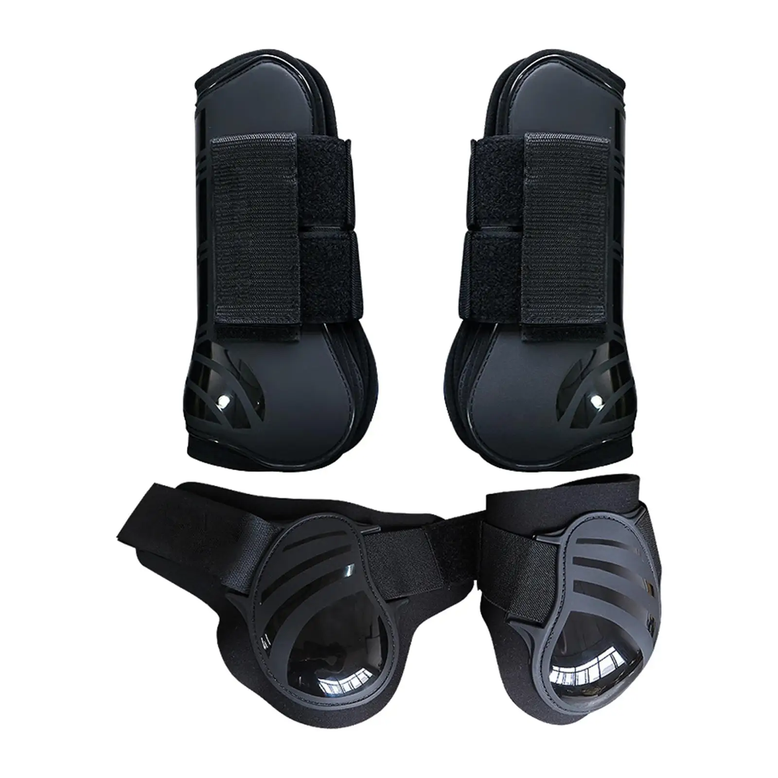 2 Pairs Adjustable Lightweight Crotch Tendon Boots Front Back Leg