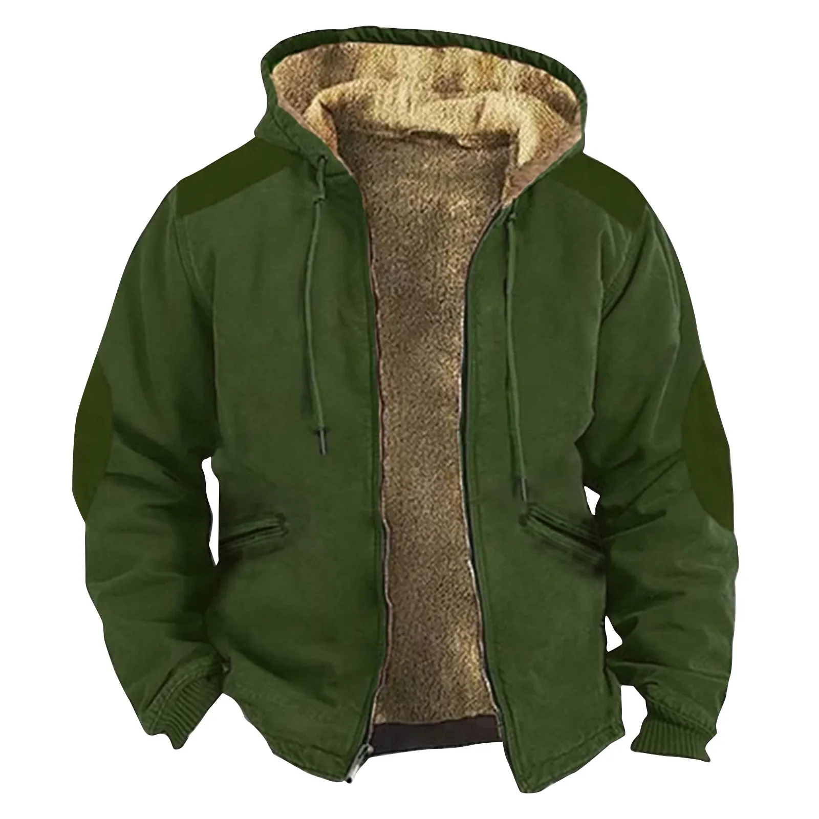 Chaquetas de invierno con capucha para hombre, abrigo grueso de felpa, algodón táctico grande, mediana y larga ropa de trabajo, abrigos tácticos de bombardero, otoño