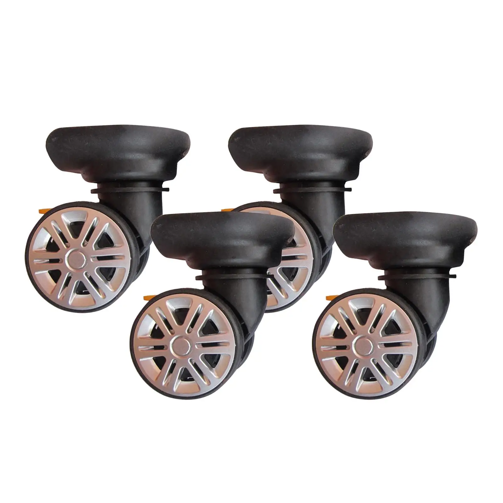 4Pcs Suitcase Wheels Lightweight Suitcase Swivel Wheels for Trolley Case Shopping Carts Luggage Suitcases Travelling Case