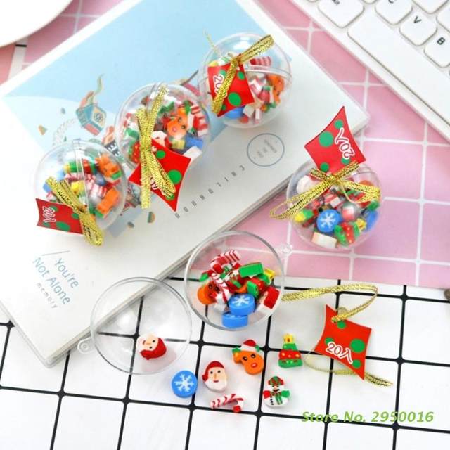 Christmas Erasers for Kids Bulk, Christmas Tree Santa Snowman Snowflake Erasers Assortment, Big Novelty Erasers Desk Pets for Party Favors Homework