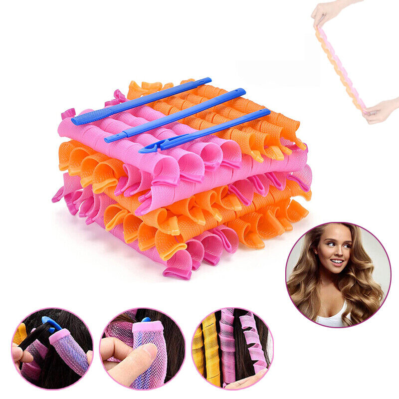 Best of Heatless Hair Roller 30 / 45 / 55 / 65CM Soft DIY Spiral Hair Curler No Heat Curls For Long Hair Styling Tool Kit Curling Rods Hook Reviews & Tips