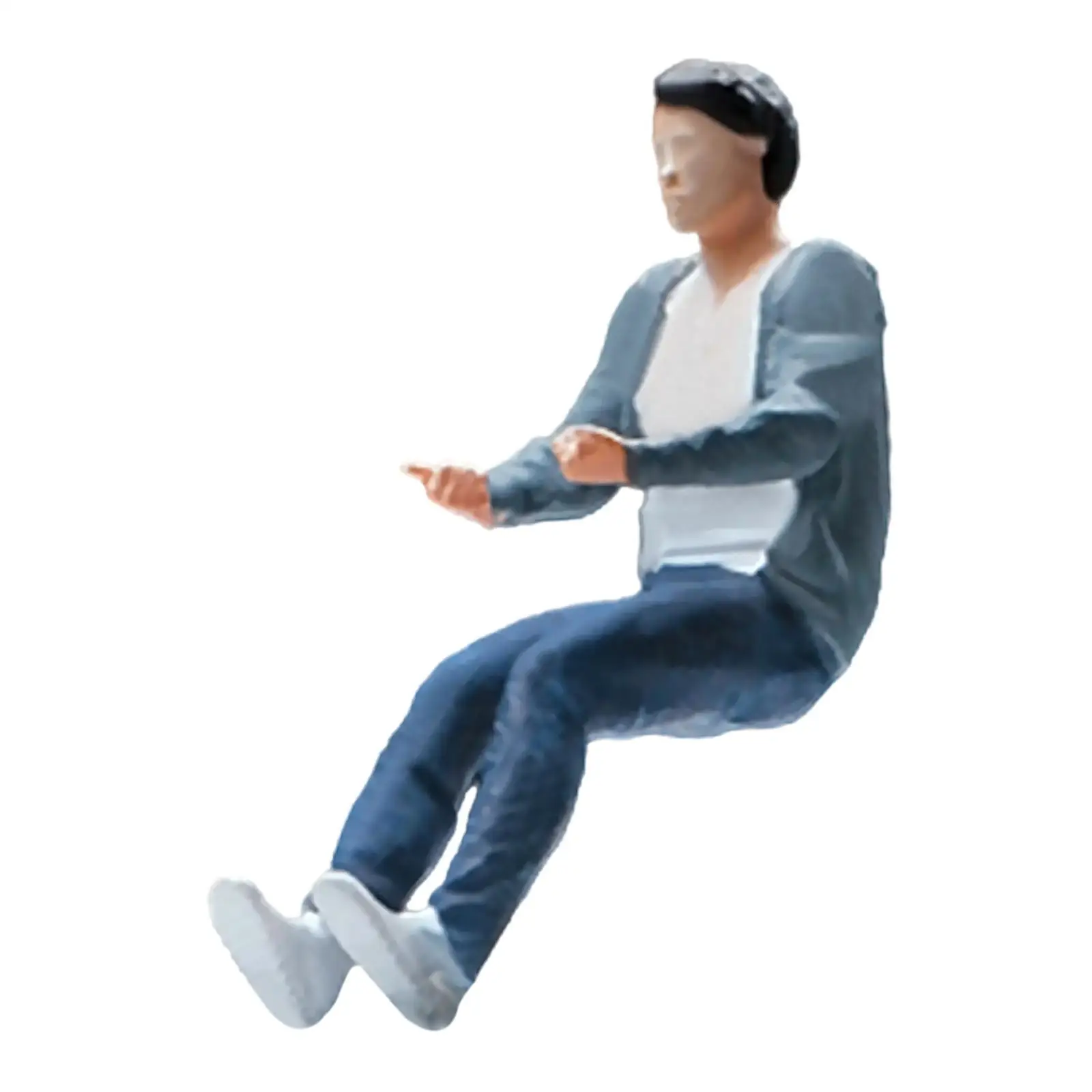 1/64 People Figures Miniature People Figurines for Diorama DIY Scene Decor