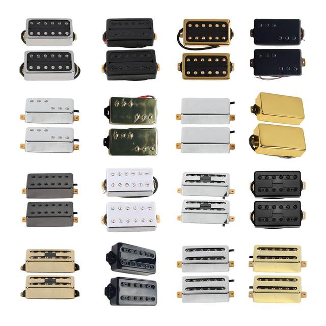 Double Coil Pickups Set Low Noise Neck & Bridge Humbucker Set for 6 Strings  Electric Guitar Accessory