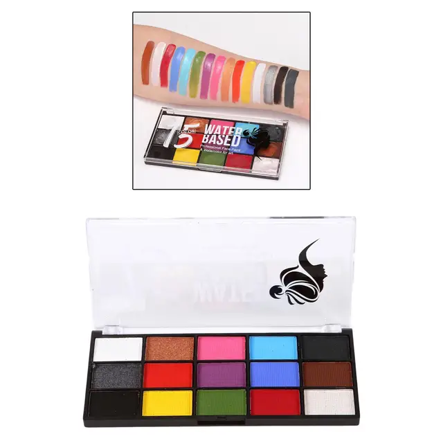 allshope Body Face Paint Cosplay Makeup Palette, Professional Face