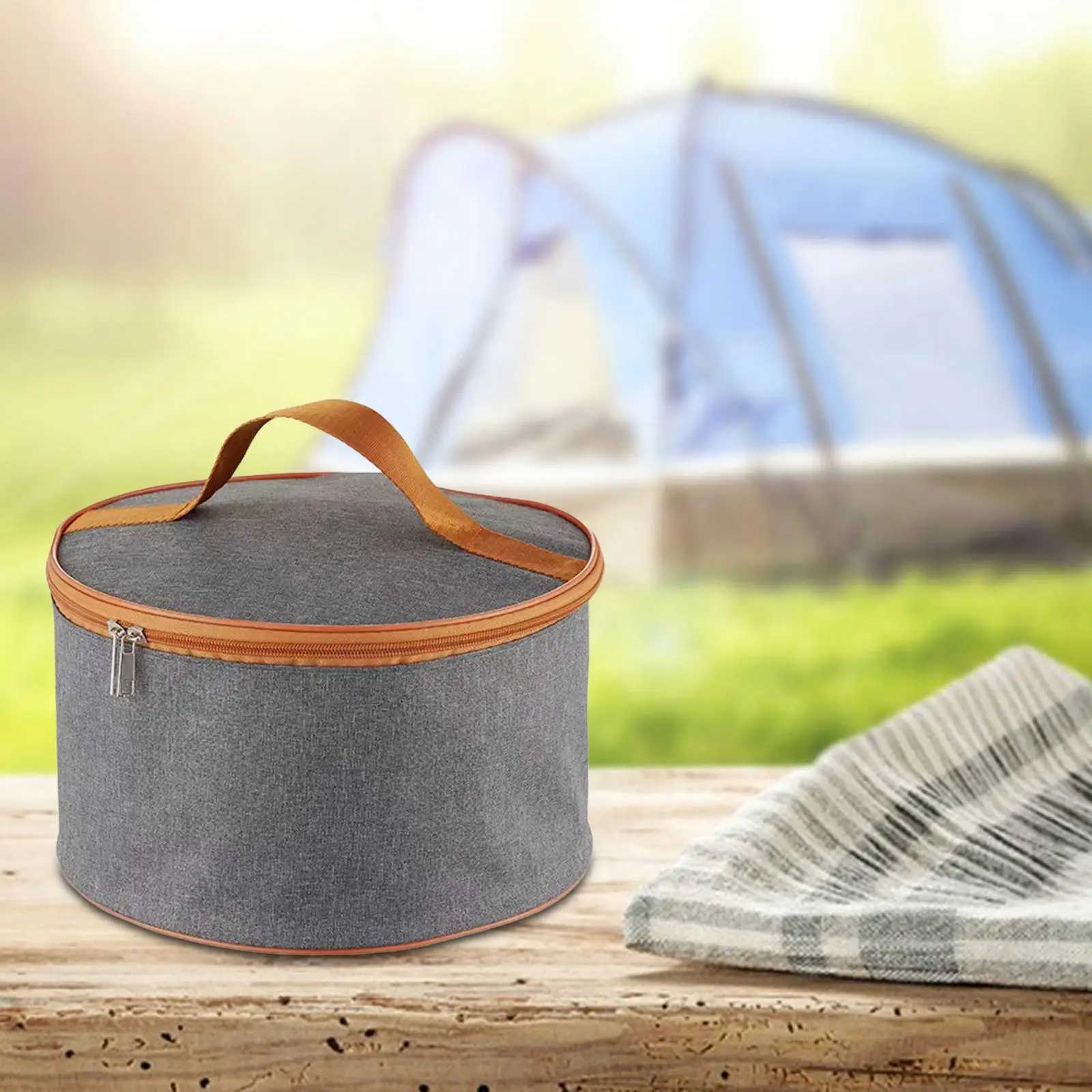 Camping Cookware Carry Bag Camp Bowl Cups Container Dinnerware Organizer