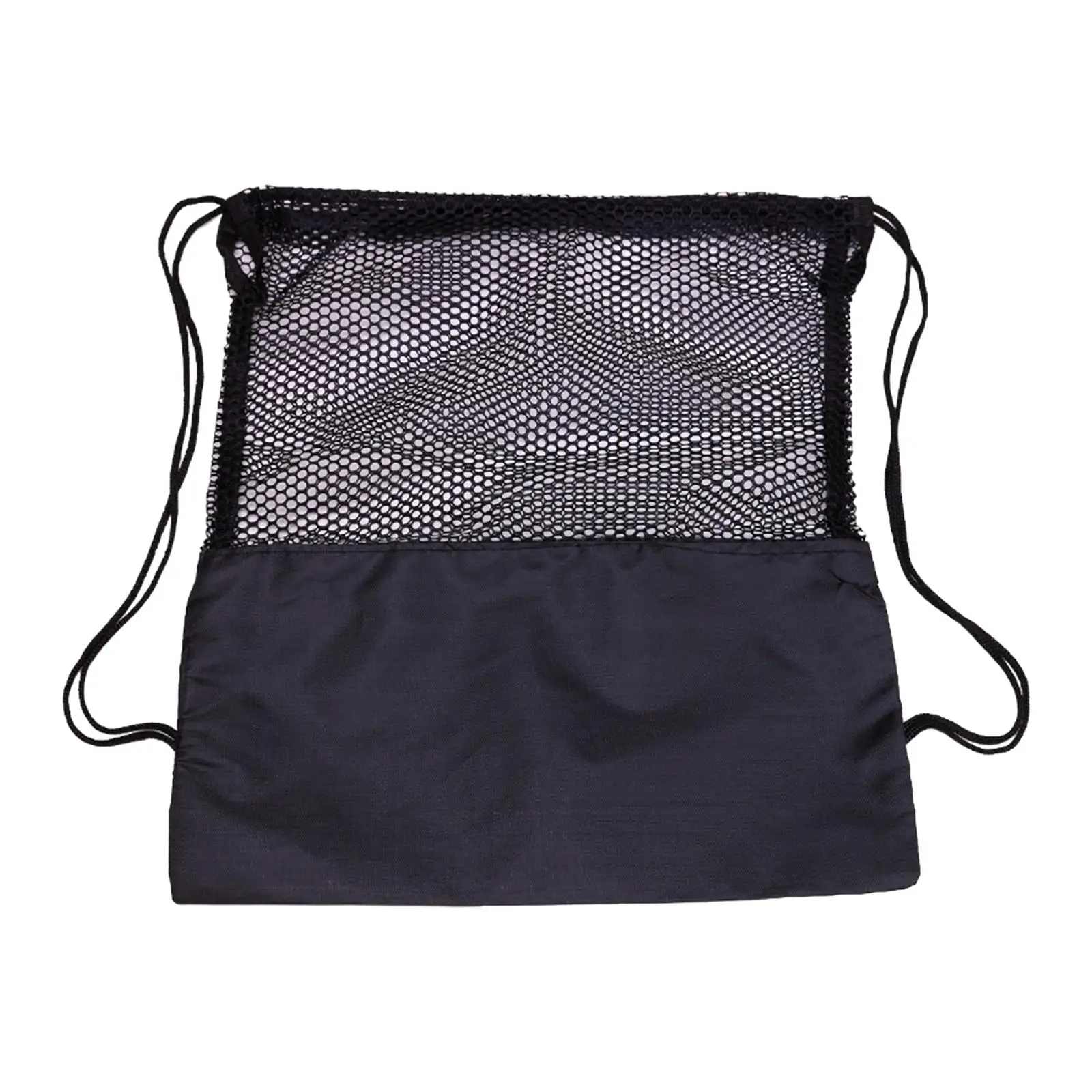 Basketball Mesh Bag Sackpack Wear Resistant Casual Day Pack Drawstring Backpack for Softball Marathons Yoga Volleyball Dance