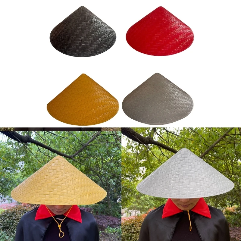 Chapéu tecido elegante boné cônico cosplay chapéu