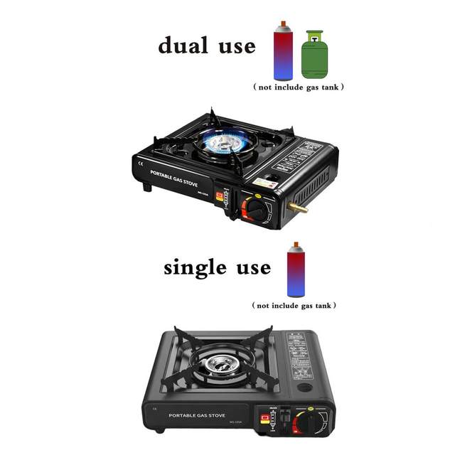 Dropship 3300W Portable Camping Stove Butane Canister Dual Fuel Burner  Piezo Electric Ignition Single Burner With Automatic Tank Ejection  Overpressure Cut Off Carry Case to Sell Online at a Lower Price