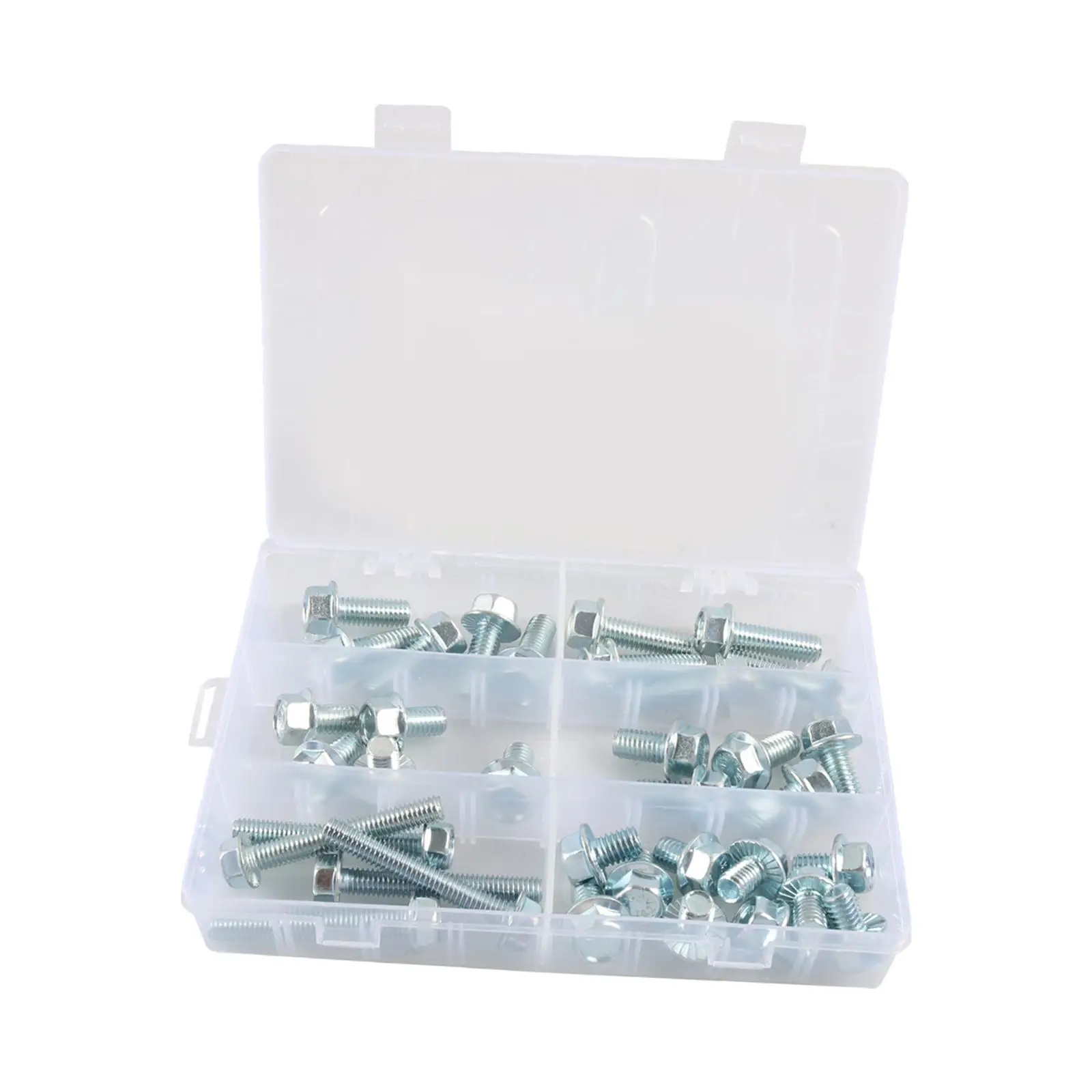 35x nut bolts Set, Fasteners Kits Hardened Steel with Storage Box for Automobile Motorcycle