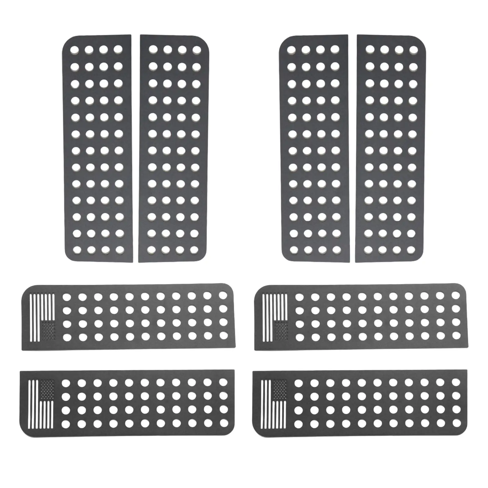 2x Rear Window Glass Cover Decoration Reliable Aluminum Alloy Decorative Stickers Exterior Accessories for
