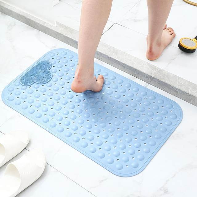 67x37cm Mat Bathtub Bath Mat PVC Small Bathtub Safety Shower Non-slip Bath  Mats with Suction Cups Floor Mat Bathroom Mat - AliExpress