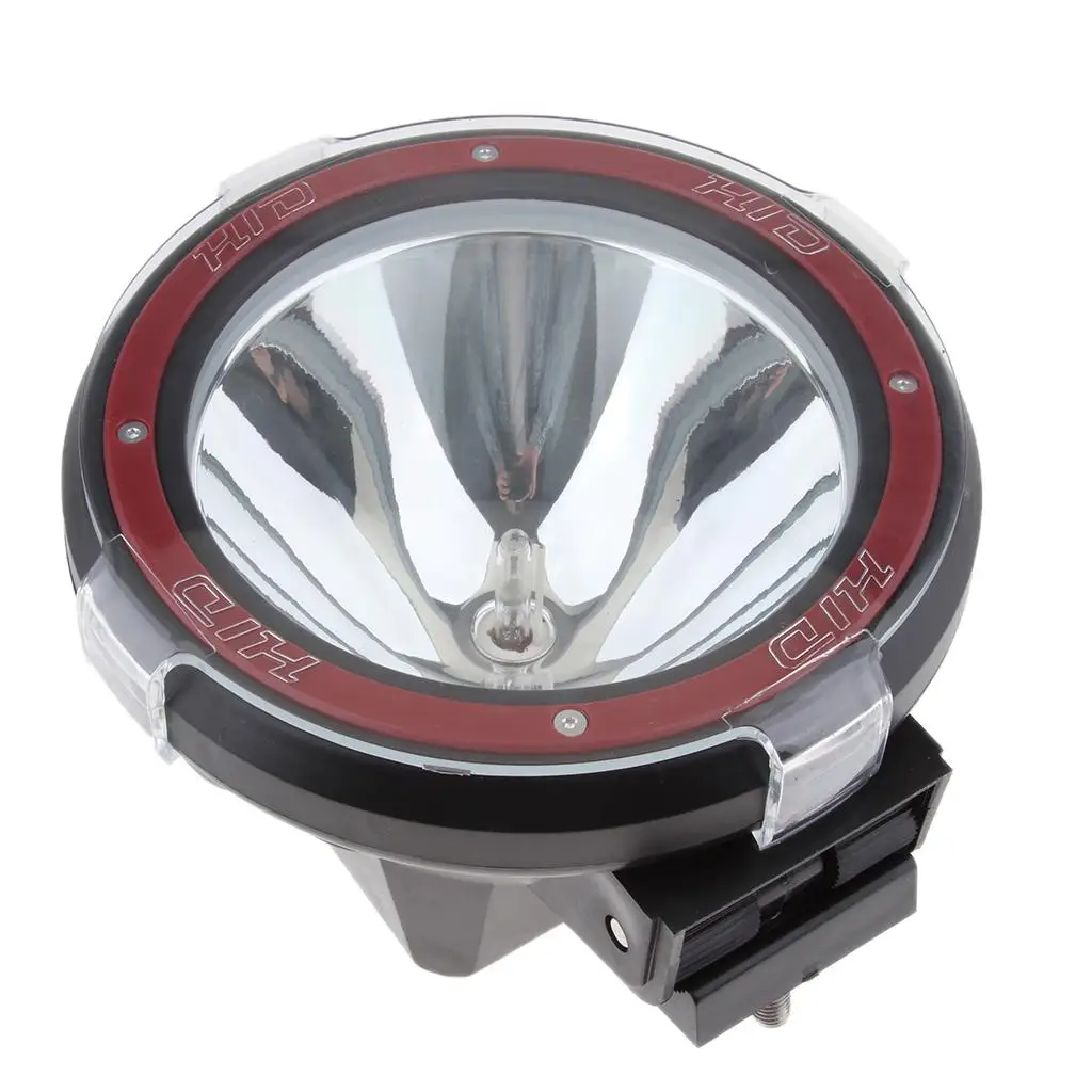 7 Inch 100W Built-in Xenon HID 4x4 Cross-country Rally Driving Fog Light Lamp 12V Red