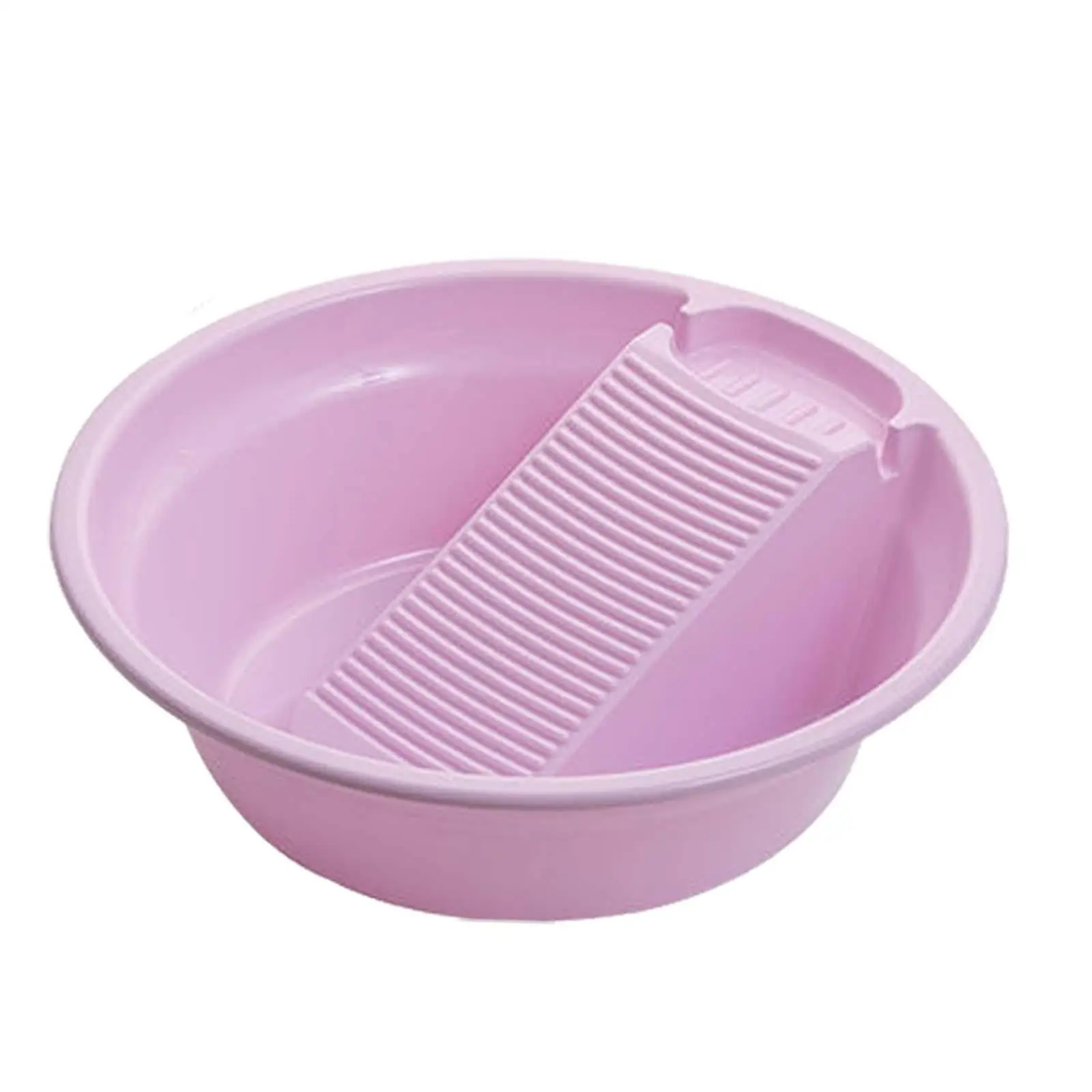 Washboard Basin Thickened Non Slip Basin for Laundry Washtub with Washboard Integrated for T Shirts Clothes Travel Pants Blouses