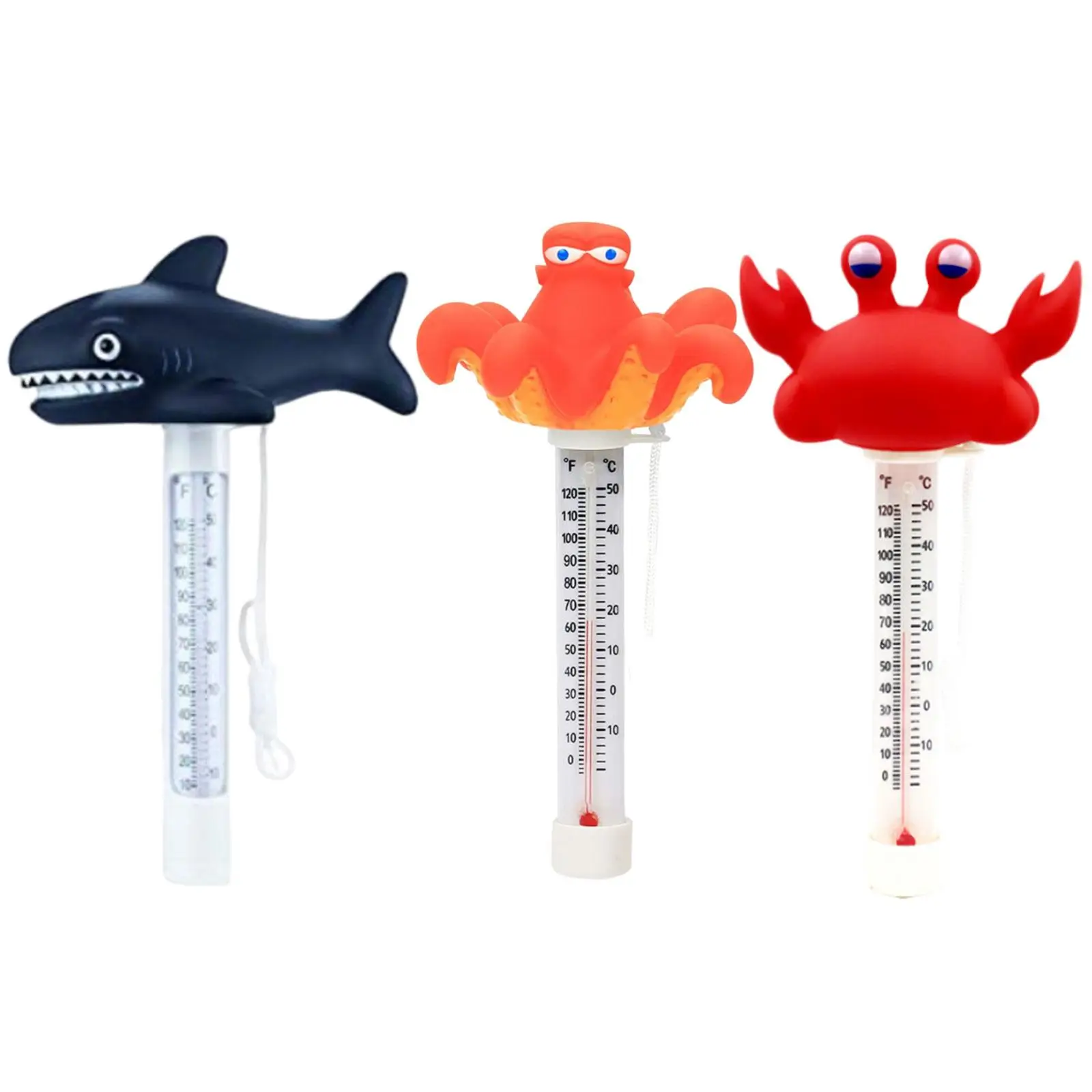 Pool Thermometer Floating Aquarium Thermometer Swimming Pool Thermometer Gauge Hot Tubs Pool Accessories for Spas