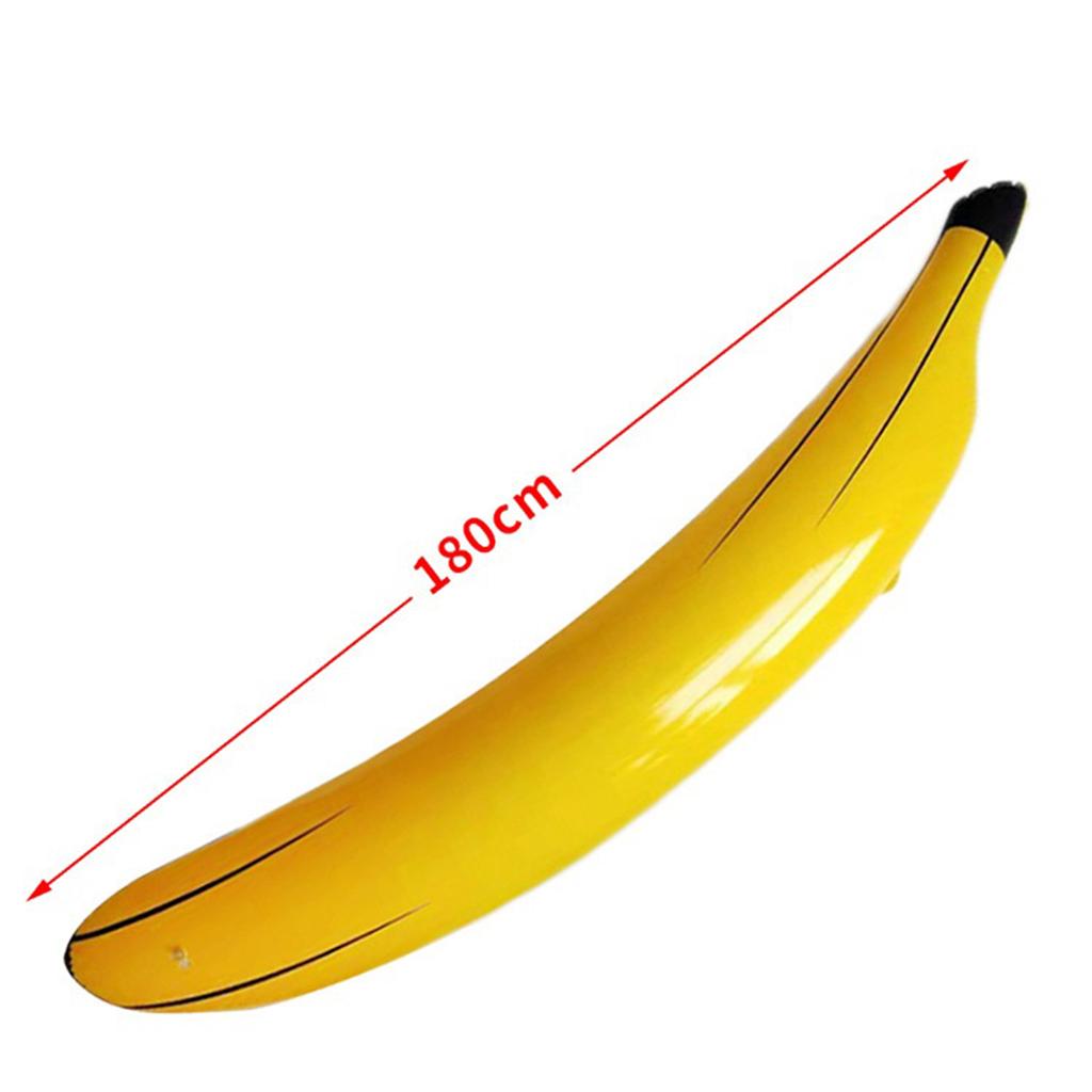Durable PVC Yellow Infaltable Banana Noodle Waterproof Great for for Dorm Party Decoration Gag Gift Party Supplies Pool Float