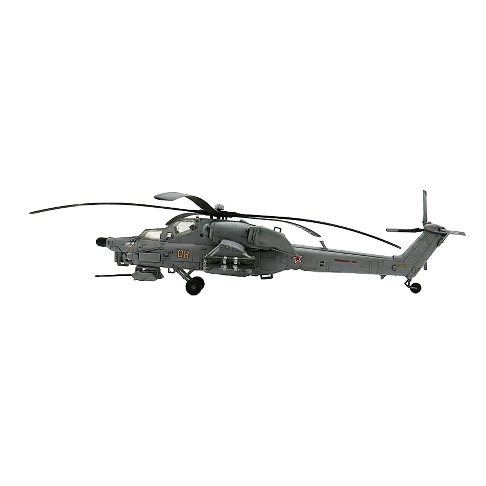 1/72 DIY Mi 28 Havoc Anti Tank Helicopter Model Durable Aviation Collectibles Versatile Realistic Plastic Toy Airplane Model