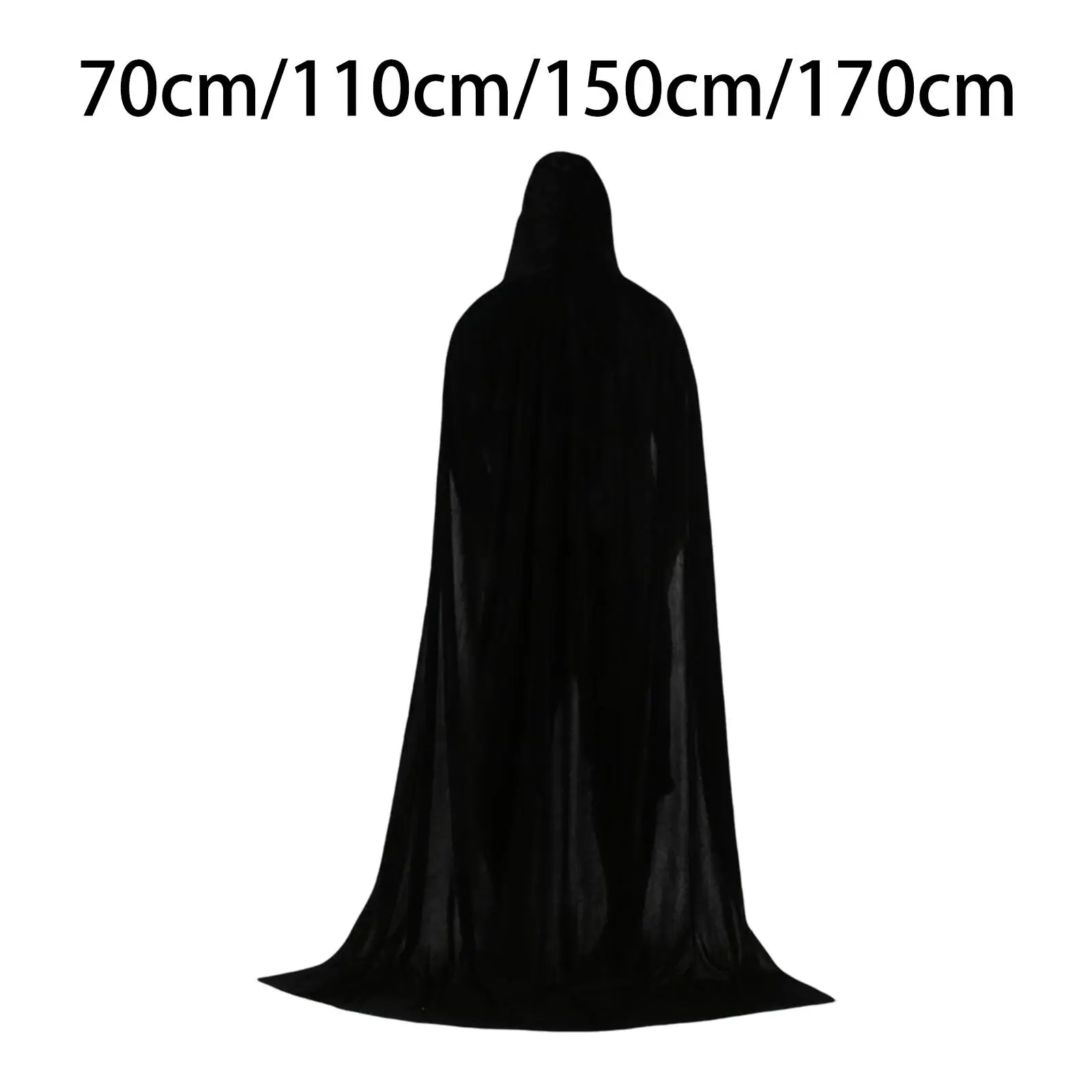 Goth Cloak with Hood Wizard Costume Victorian Fancy Dress Medieval Halloween Cosplay Capes for Adults Party Festival Role Play