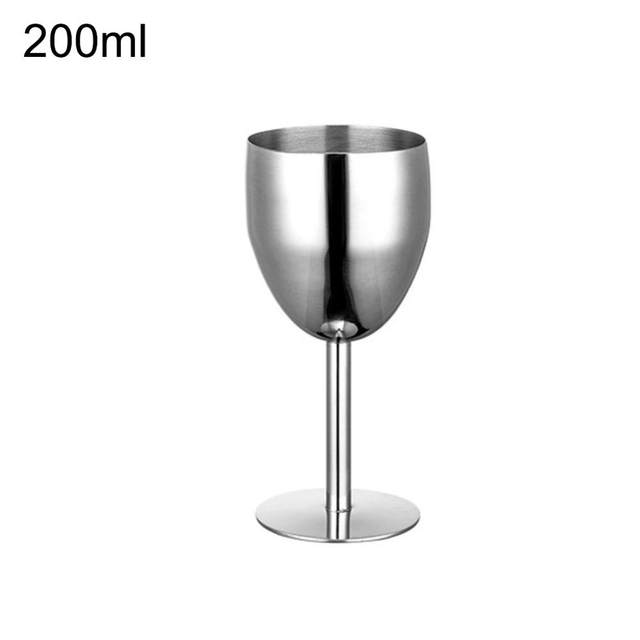 10oz 304 Stainless Steel Goblet Red Wine Cup With Lid Anti-broken Vacuum Insulated  Wine Glasses Stemware Drinkware Bar glass - AliExpress