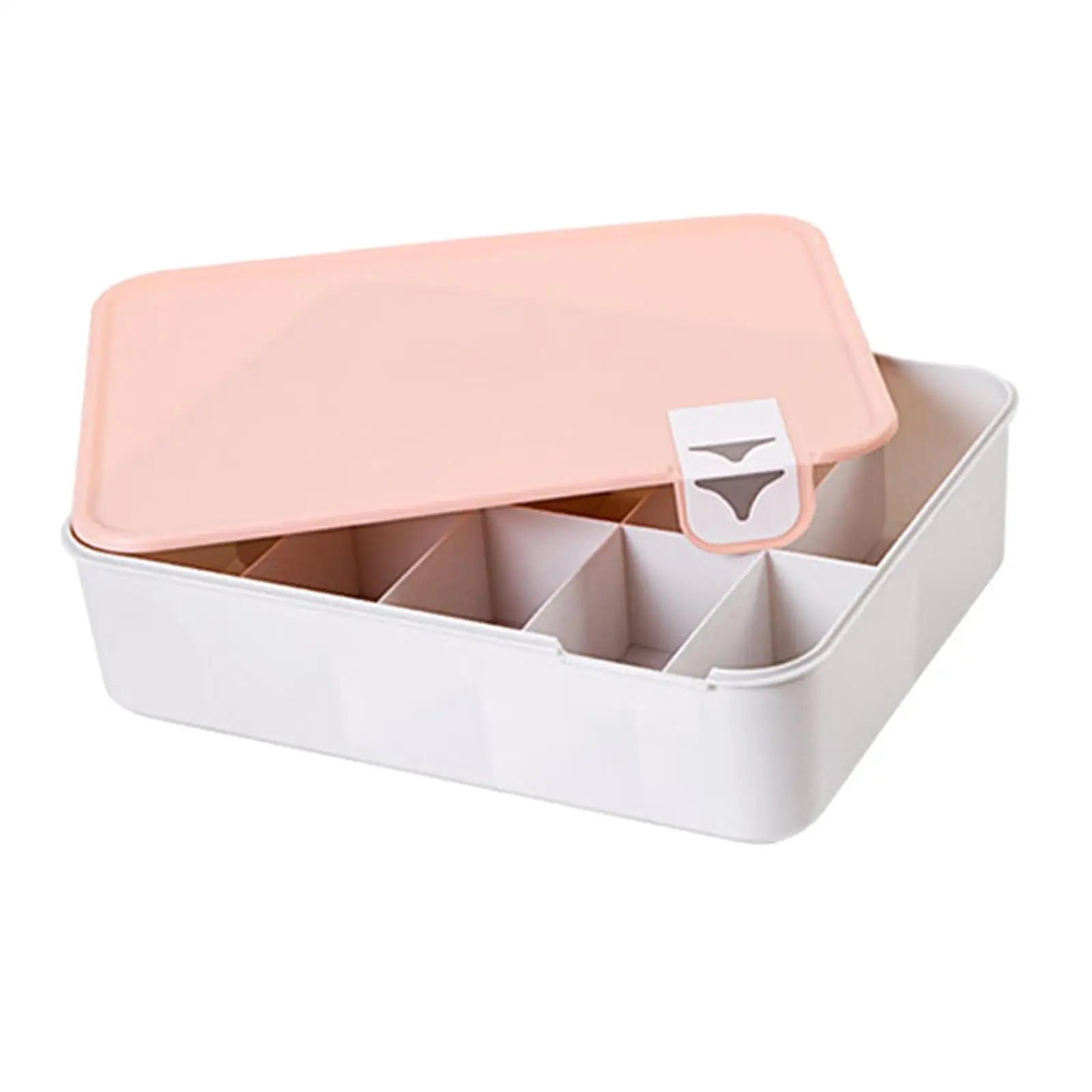 Drawer Organizer Clothes Storage Container Multipurpose Durable Storage Bin Dustproof Lid Cosmetic Organizer for Organizing